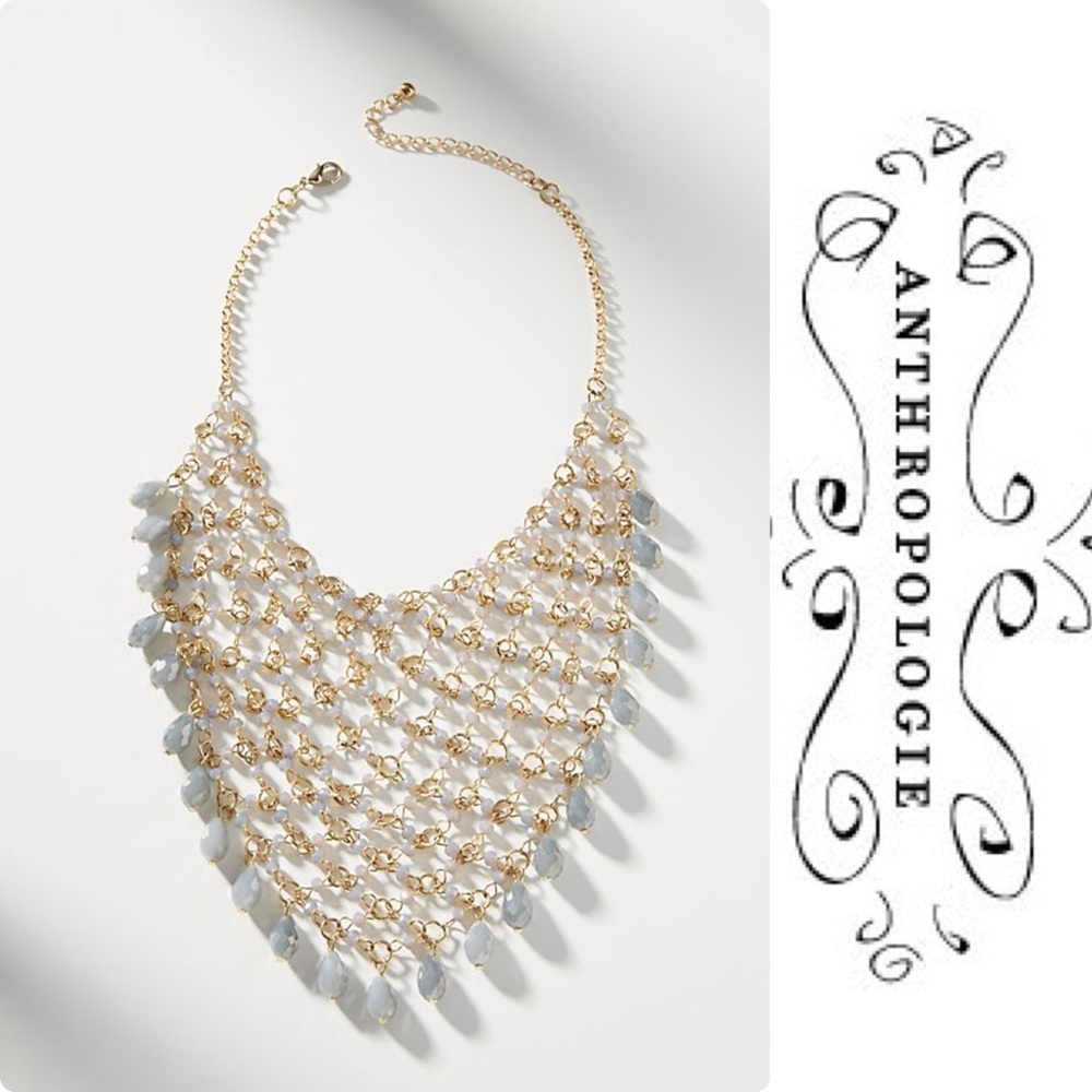 Anthropologie Net Bib Necklace